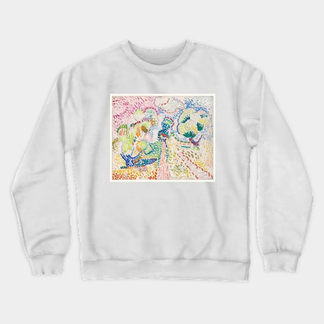 Madame Matisse in the Olive Grove (1905) Crewneck Sweatshirt by WAITE-SMITH VINTAGE ART